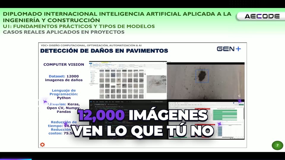 Lamina del Diplomado Internacional de IA en Ingenieria y Construccion